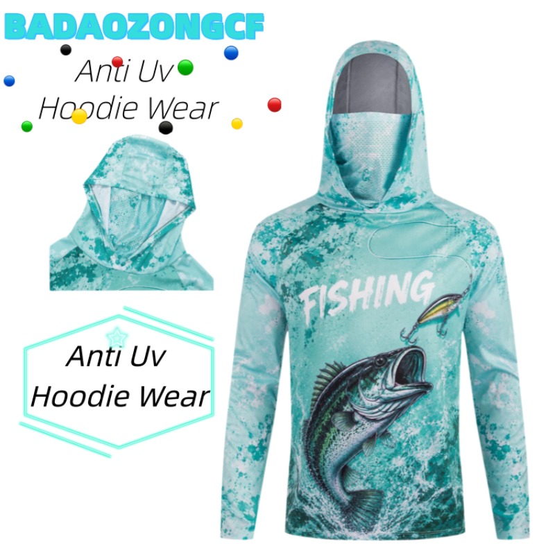 Fishing Hoodie - Футболка для рыбалки, летняя одежда для