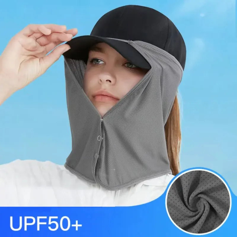Fishing Mask Sun Protection - Быстросохнущая рыболовная кепка для лица, шеи,