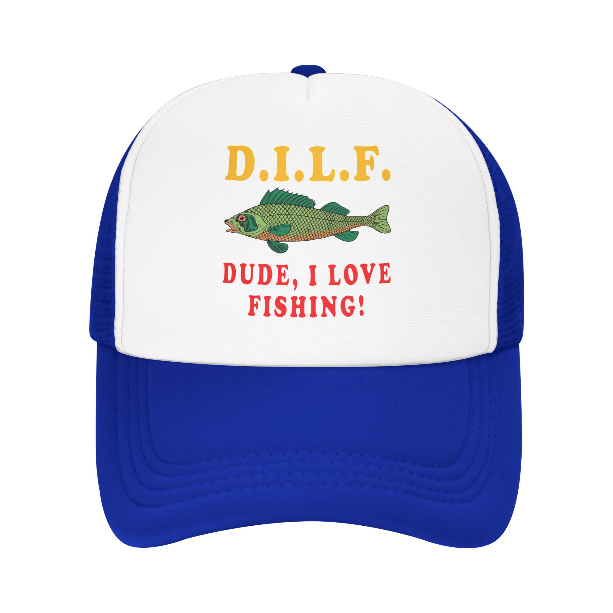 Fishing Hat - Бейсболка-тракер с мемом «Dude I Love