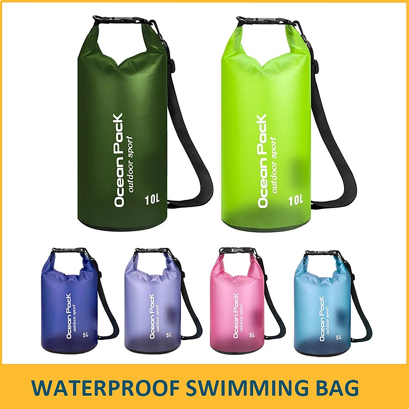 Fishing Bag Waterproof - Водонепроницаемая сумка-гермомешок для плавания 5л 10л