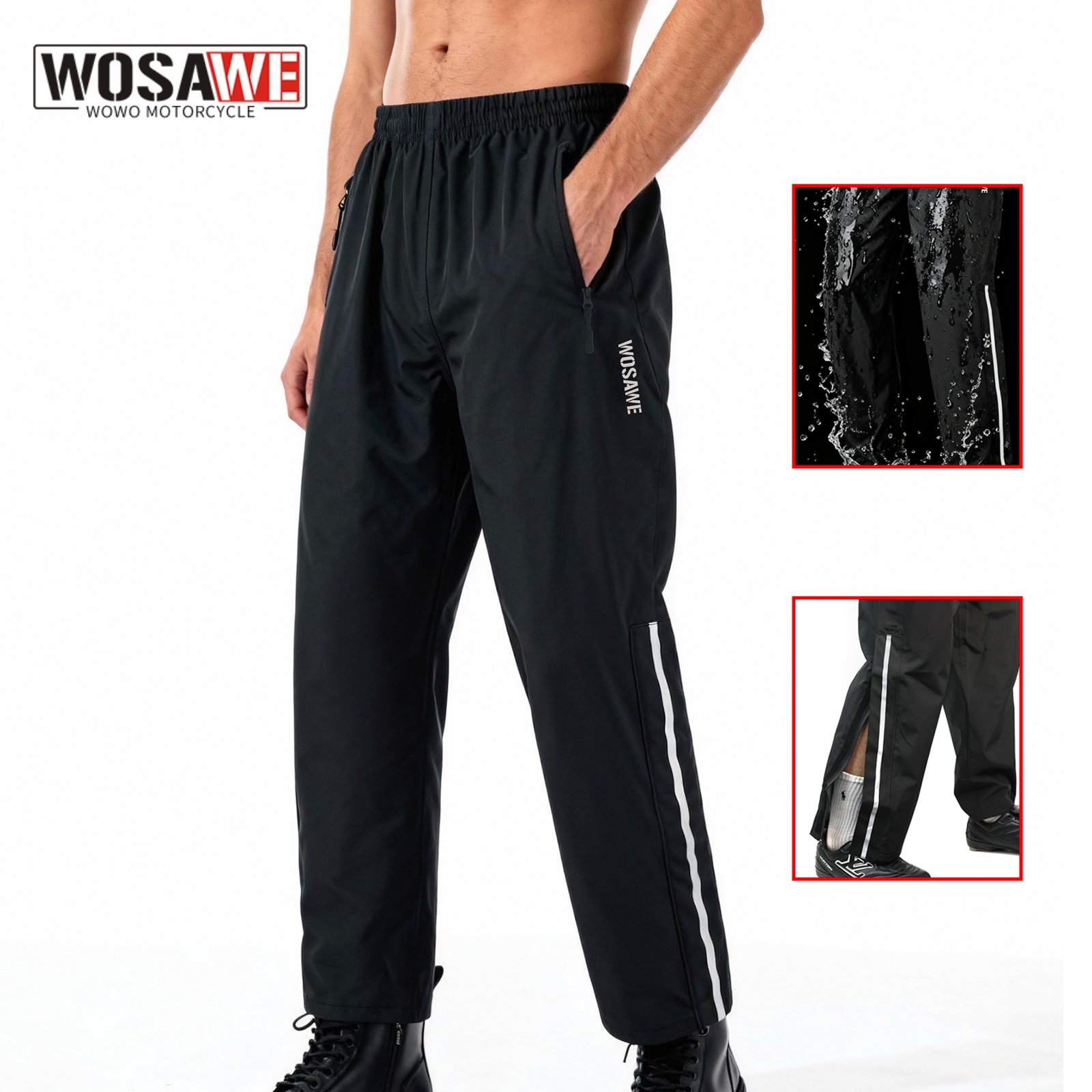 Fishing Pants Waterproof - WOSAWE мотоциклетные непромокаемые одиночные брюки водонепроницаемые