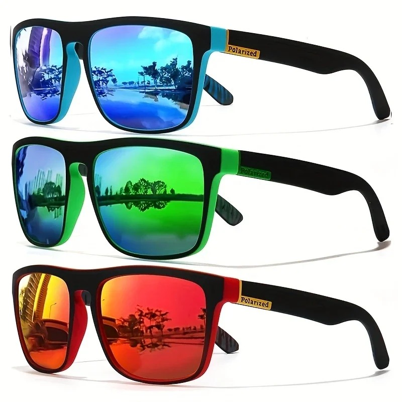 Fishing Sunglasses Polarized - Модные винтажные квадратные поляризационные солнцезащитные очки