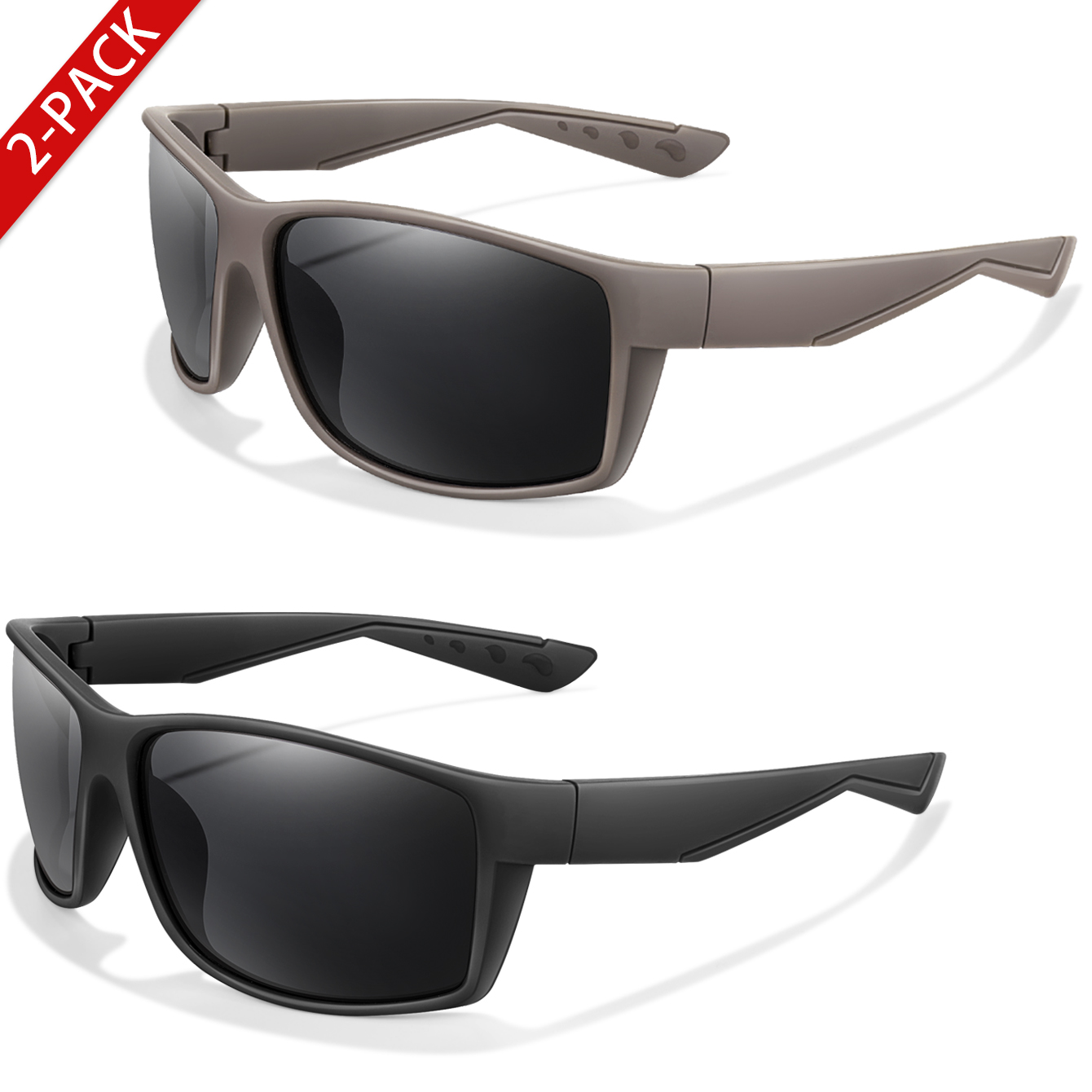 Fishing Sunglasses Polarized - 2 упаковки поляризованных солнцезащитных очков с