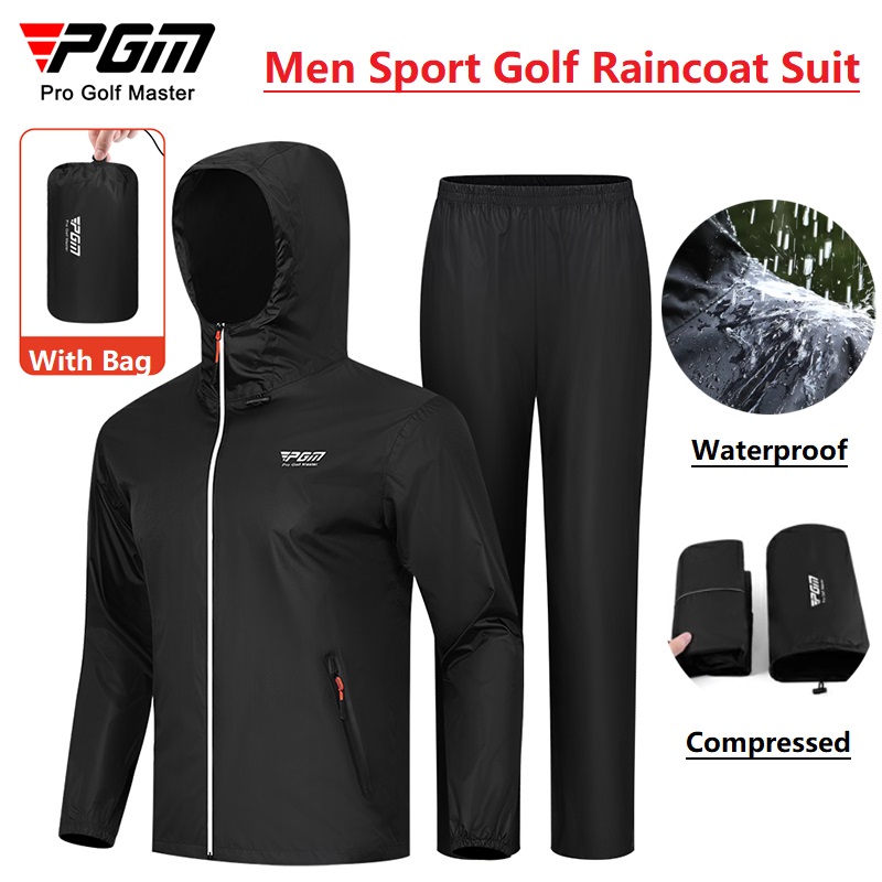 Fishing Rain Suit - Pgm Мужской плащ для гольфа, дождевик,