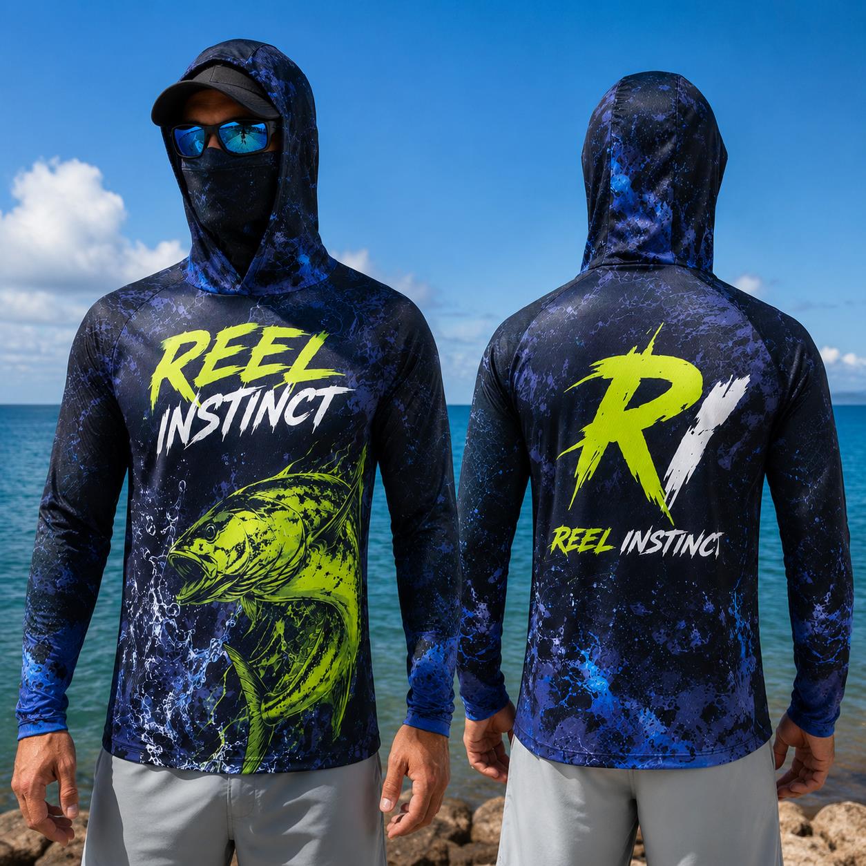 Мужская рыболовная толстовка с – обзор и цена Fishing Mask Sun Protection